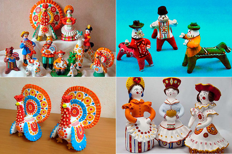 Дымково. Глиняная игрушка